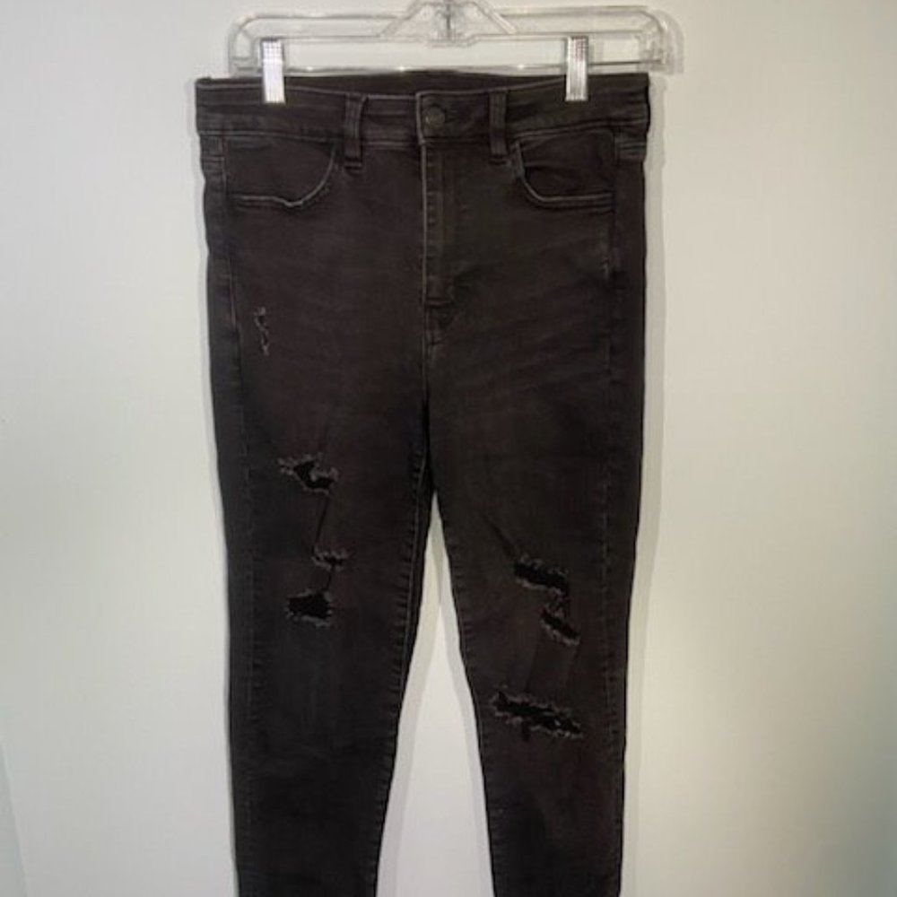 AE  Black High-waisted Jeggings